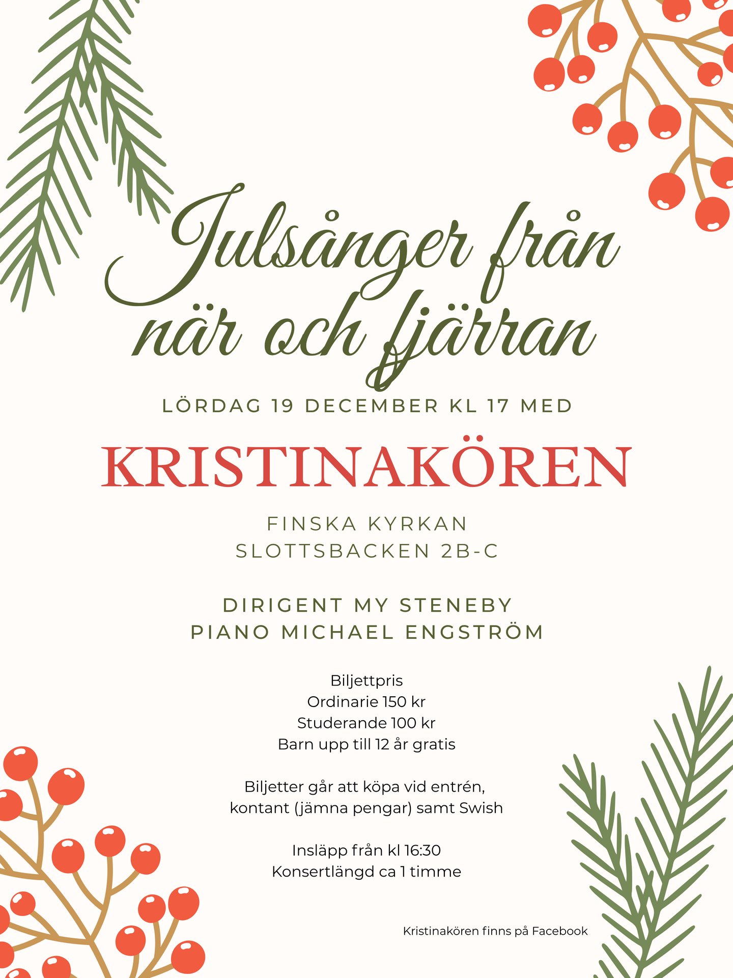 Christmas songs feat. Kristinakören women's choir